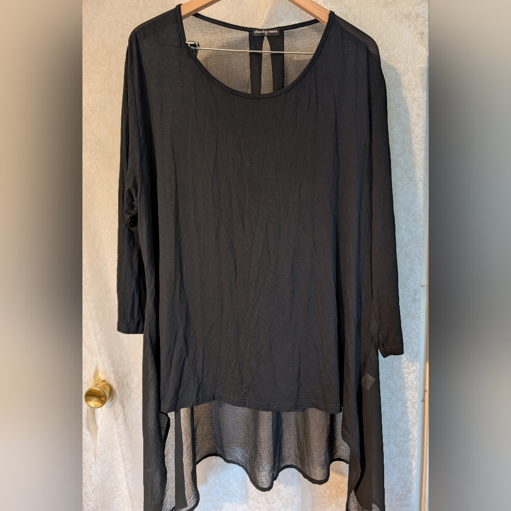 Cha Cha‎ Vente Black Tunic Sz.1X